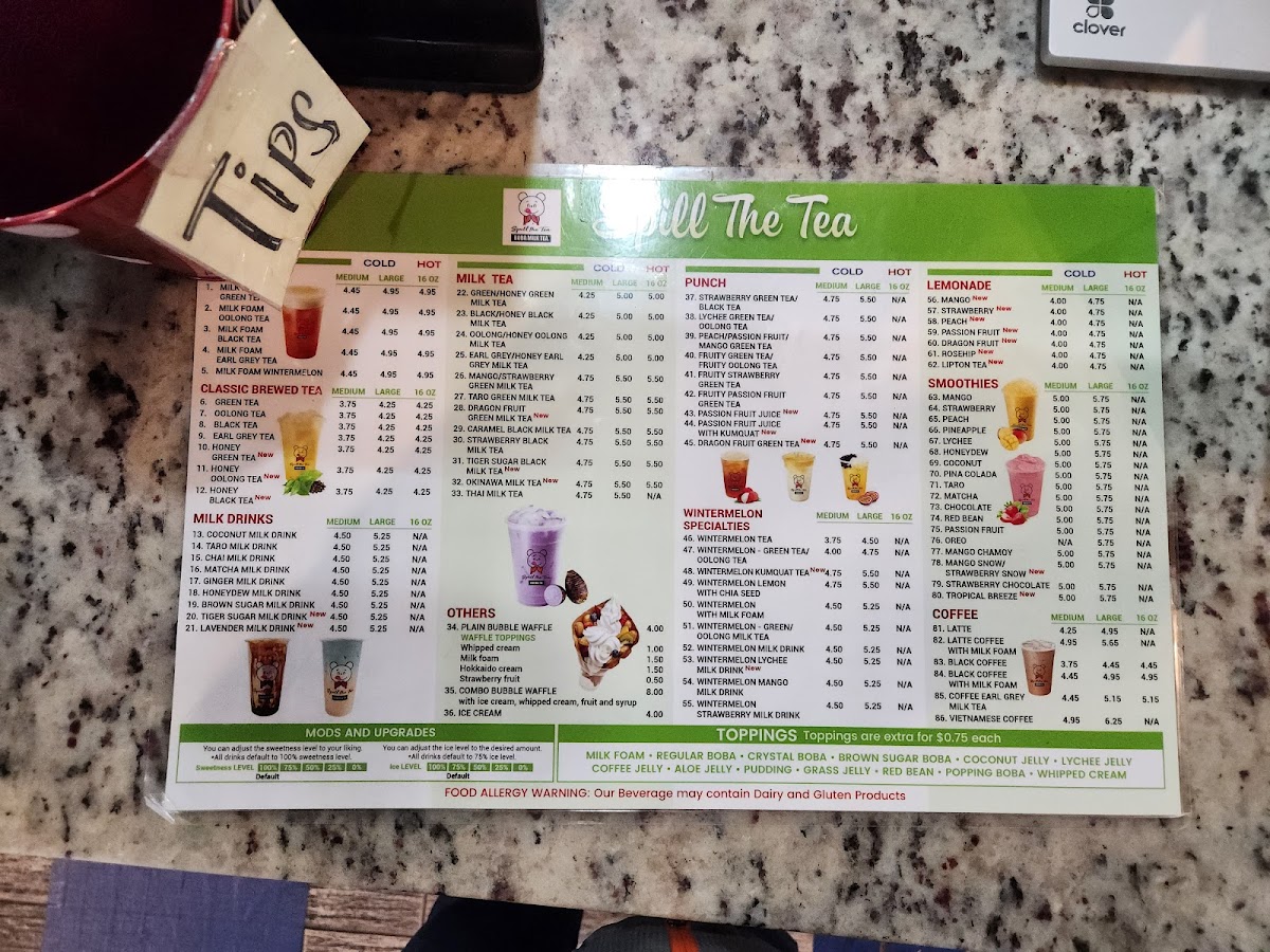 Spill the Tea Boba Menu - Image 5