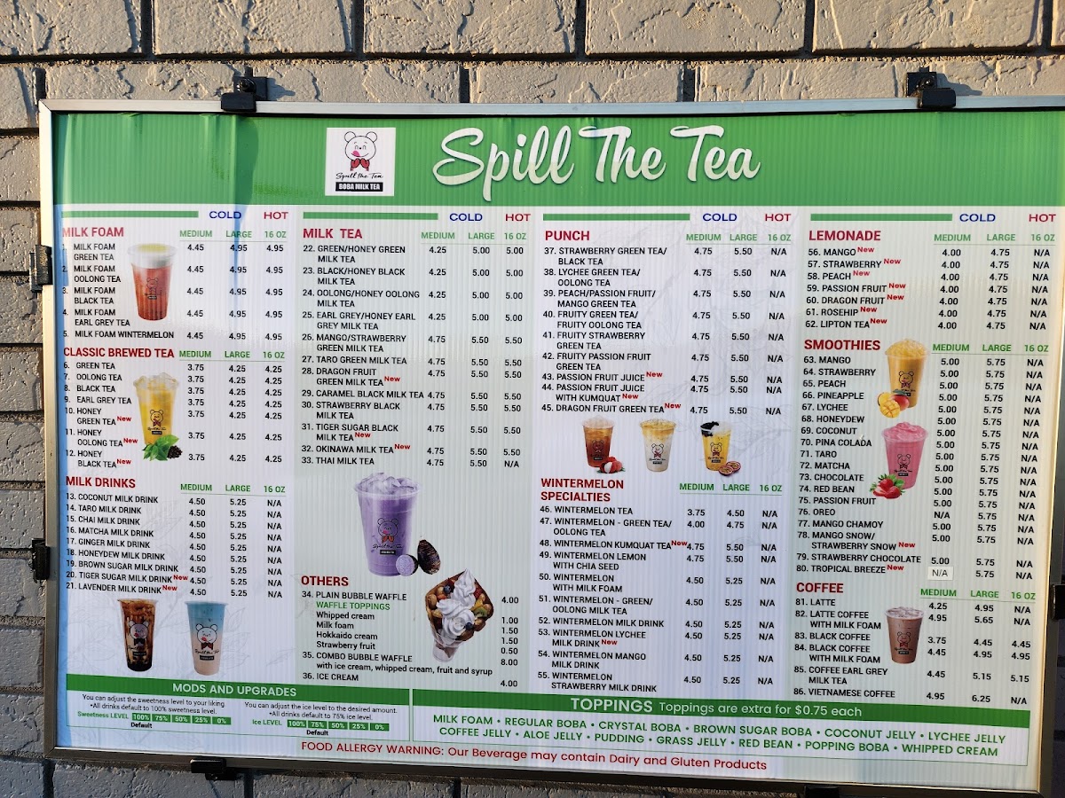 Spill the Tea Boba Menu - Image 6